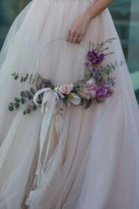 hoop bouquet
